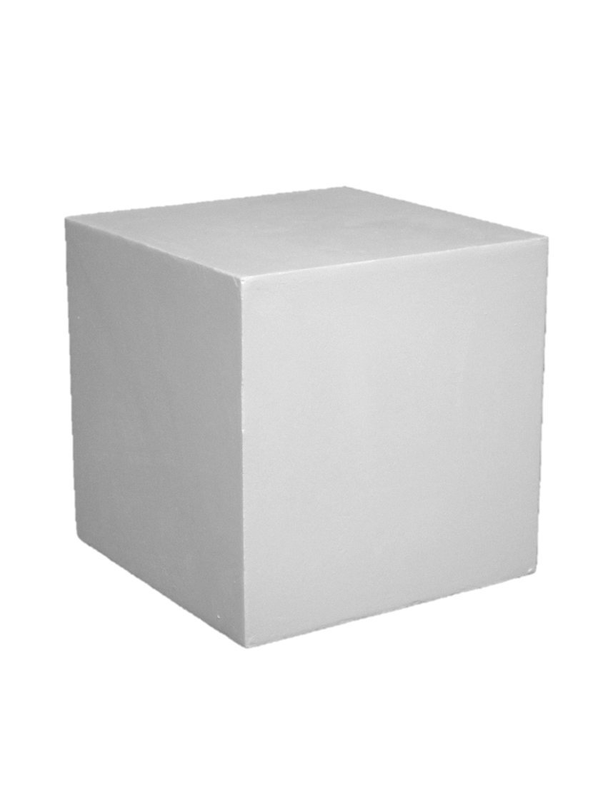 Amazon.co.jp: 石膏像 G－844 特大幾何形体 立方体 H．25cm